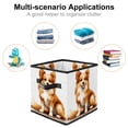 thumbnail image 2 of Pixel Dog Toy Storage Baskets, Foldable with Handle, 10.8"x10.5"x10.6", Large Capacity - Storage Bins for Clothes, 2 of 6