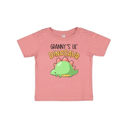

Inktastic Granny s Lil Dinosaur with Cute Stegosaurus Gift Baby Boy or Baby Girl T-Shirt