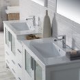 thumbnail image 5 of 84" Freestanding Bathroom Vanity with Side Cabinet- Glossy White, 5 of 5