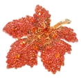 thumbnail image 3 of Shisuyan Brooch Pin Rhinestone Maple Leaf Shape Brooch Clothes Pin Clothes Jewelry, 3 of 9