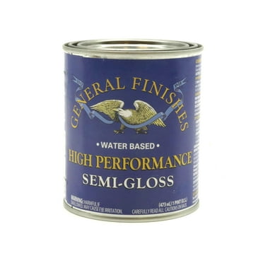 General Finishes High Performance Water Based Topcoat - 1 Pint - Semi-Gloss
