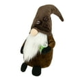 thumbnail image 3 of Northlight 14.5" Brown Coffee Bean Gnome with Coffee Cup, 3 of 5