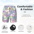 thumbnail image 3 of KLL Sea Turtles for Mens Swim Trunks Quick Dry Swim Shorts with Built-in Compression Liner Funny Swimwear Bathing Suits-XX-Large, 3 of 6