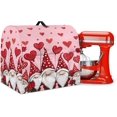 thumbnail image 1 of Red Heart with Gnomes Mixer Covers Valentine's Day Decor Stand Mixer Cover Kitchen Appliance Dust Cover Protection Washable Dustproof Cover for 6-8 Quart Mixer Cover, 1 of 1