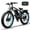 Black Blue, variant on (US in Stock) 6000W Dual Motor Electric Bike for Adults, 60V 25AH Battery, 45MPH & 100 Miles Range, Full Suspension, 26" x 4.0" Fat Tire Off-Road E-Bike for All Terrain Snow Sand