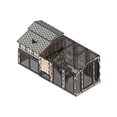 thumbnail image 2 of Hatching Time Standard Chicken Coop Run, Modular Outdoor Enclosure, Durable Plastic, Compatible with Stand and Stairs (Sold Separately), 2 of 3