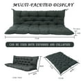 thumbnail image 5 of Outdoor Swing Cushions, Waterproof Thicken Porch Swing Cushions with Ties, 2-3 Seater Patio Swing Replacement Cushion for Backyard, Lawn and Garden（Dark gray-40*70in）, 5 of 6