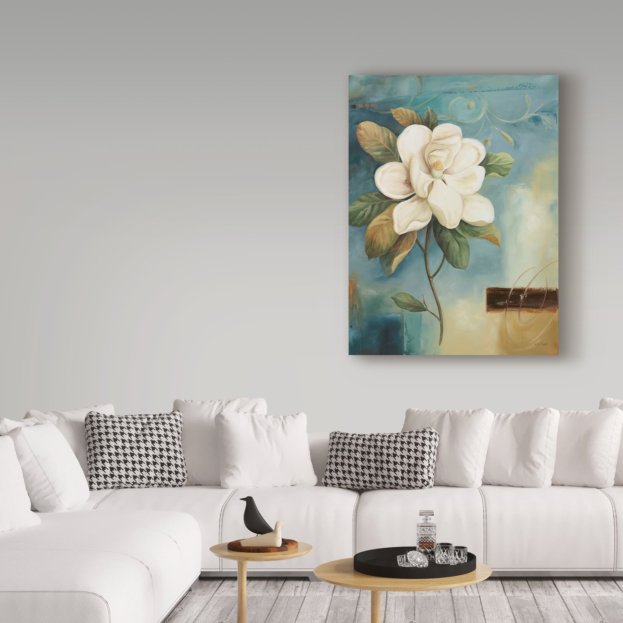 Trademark Fine Art 'Magnolia Abstract I' Canvas Art by Lisa Audit