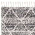 thumbnail image 5 of SAFAVIEH Melrose Bristol Geometric Diamonds Shag Area Rug, Grey/Ivory, 8' x 10', 5 of 7