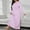 Pink, variant on Fazvaoo Women Nightgowns Long Sleeve Long Sleepwear Casual Nightgowns(Green,Size S-5XL)
