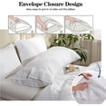 thumbnail image 2 of Simple&Opulence Body Pillow Cover 20" x 54",100% Pure Linen, Ultra Soft and Breatherable, Body Pillowcase with Envelope Closure for Adults(White), 2 of 7
