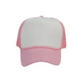 thumbnail image 2 of Top Headwear Men's Blank Rope Trucker Foam Mesh Plain White/Light Pink, 2 of 2