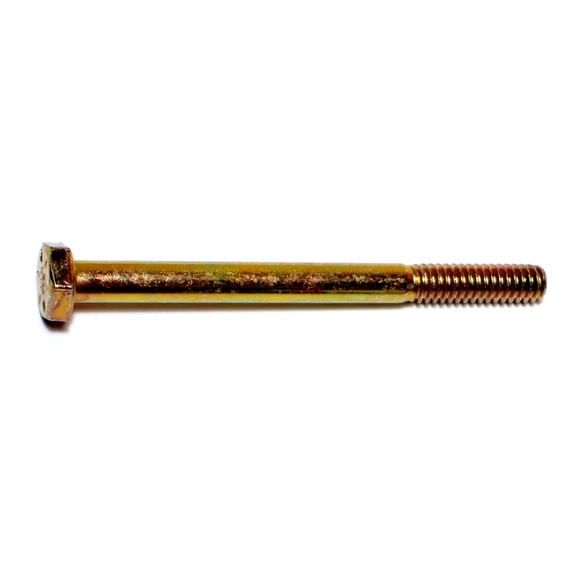 1/4"-20 x 3" Zinc Plated Grade 8 Steel Coarse Thread Hex Cap Screws HCS8-057