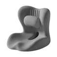 thumbnail image 3 of Cojín ortopédico para silla de oficina, cojín para asiento de coche, oficina y viajes. Gris, 3 of 9