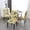Yellow, variant on 6 Pcs/Set Soft Stretchable Dining Chair Covers with Printed Floral Patterns,Spandex Banquet Chair Seat Protector Slipcovers for Holiday Home Party, Hotel, Wedding Ceremony (Purple)