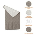 thumbnail image 4 of SHANNA Waterproof Anti-Slip Sofa Set of 3 Armrest Covers+Headrest Cover Quilted Slipcover Furniture Protector（Khaki), 4 of 15