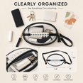 thumbnail image 5 of Clear Stadium Crossbody Bag, Adjustable Transparent Shoulder Bag, Visible Storage with Adjustable Strap, Event Carry Bag for Game Day, Concert, Indoor Display, Black, 9.8 x 6.7 x 5.9 in, 1pc, 5 of 5