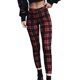 thumbnail image 1 of Leggings de mujer Pantalones de entrenamiento de cintura alta Pantalones de jogging Deportes casuales Medias activas Pantalones a cuadros, 1 of 5
