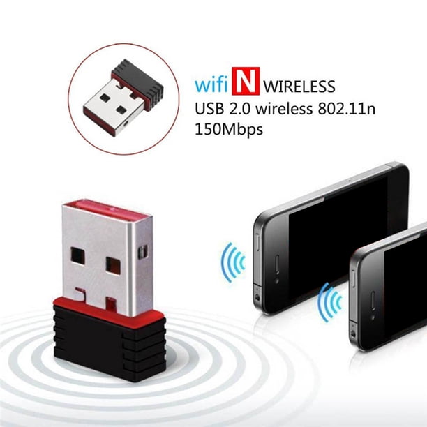 WiFi Adapter Stable Signal Fast Transmission ABS Compact, WiFi USB Wireless  Adapter for Dorm Office - can Connect to Desktop Computers, Laptops,  Tablets - Walmart.com