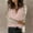 Pink, variant on Idoravan Long Sleeve Shirts for Women Fashion Women V-Neck Long Sleeve T-shirt Top Casual Sequins Loose Blouse