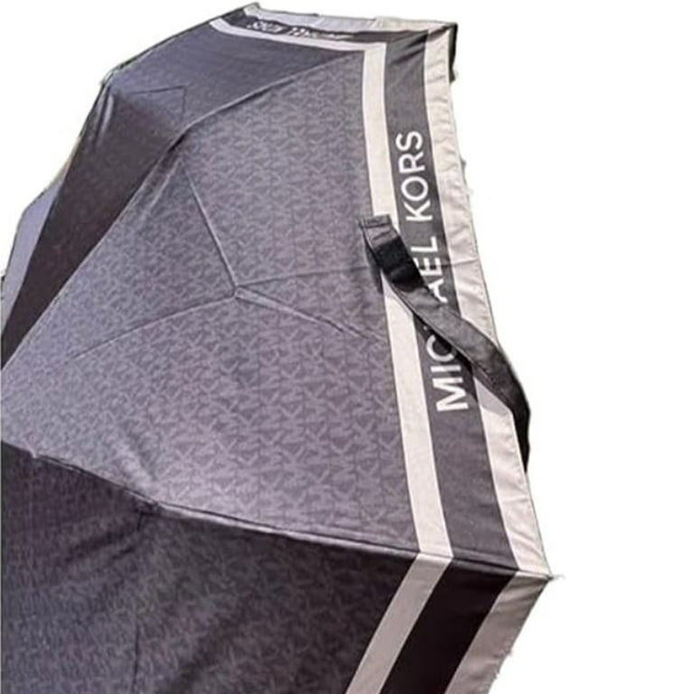 Michael Kors Signature Print Umbrella with Recycled Polyester  
