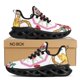 thumbnail image 1 of Zapatos de verano para mujer , de lujo, con diseño floral dorado, plataforma blanca, planos, femeninos de lujo, 1 of 6