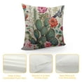 thumbnail image 4 of GOSMITH Watercolor Cactus with Flowers Lumbar Throw Pillow Cover  Decorative Bedroom Living Room Rectanglar Cushion Case for Bed Sofa Couch, 4 of 5
