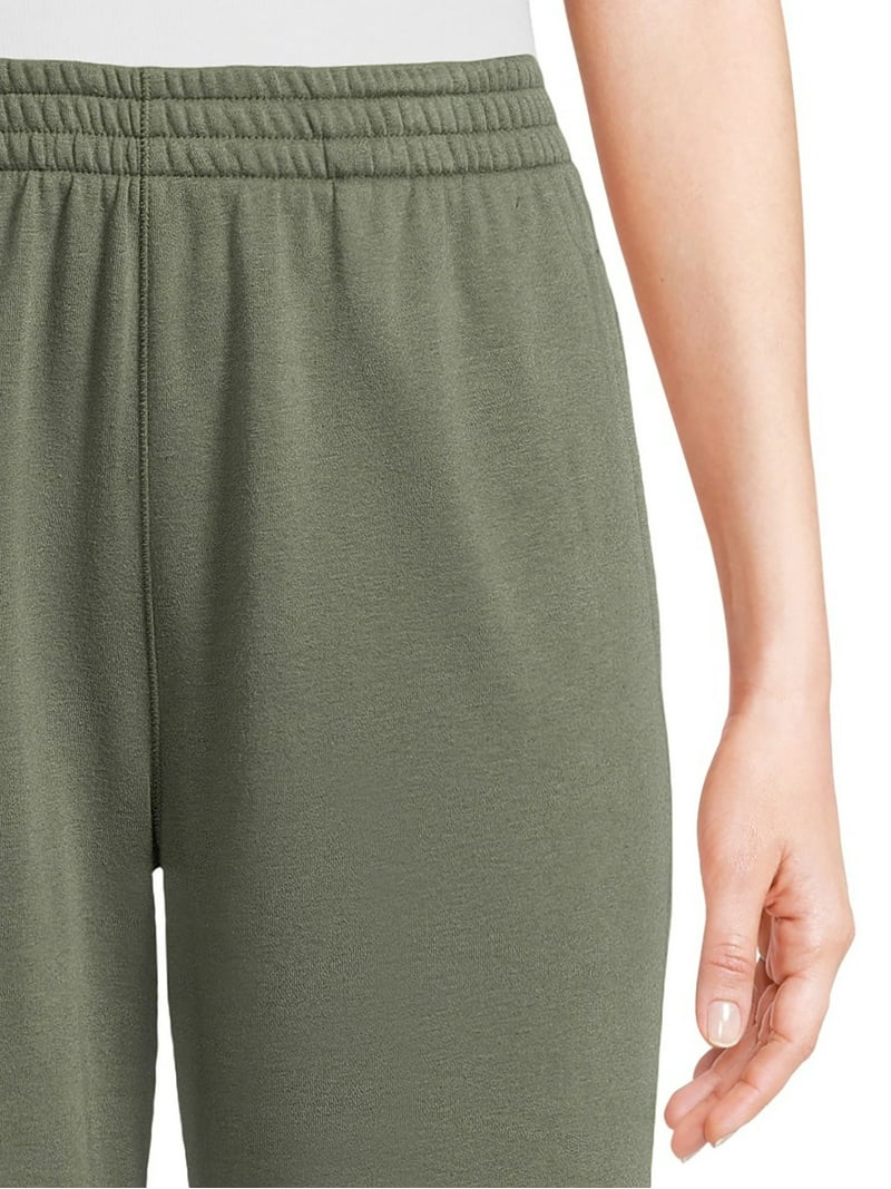 Athletic Works Women's Wide Leg Pants with Side Vents, Sizes
