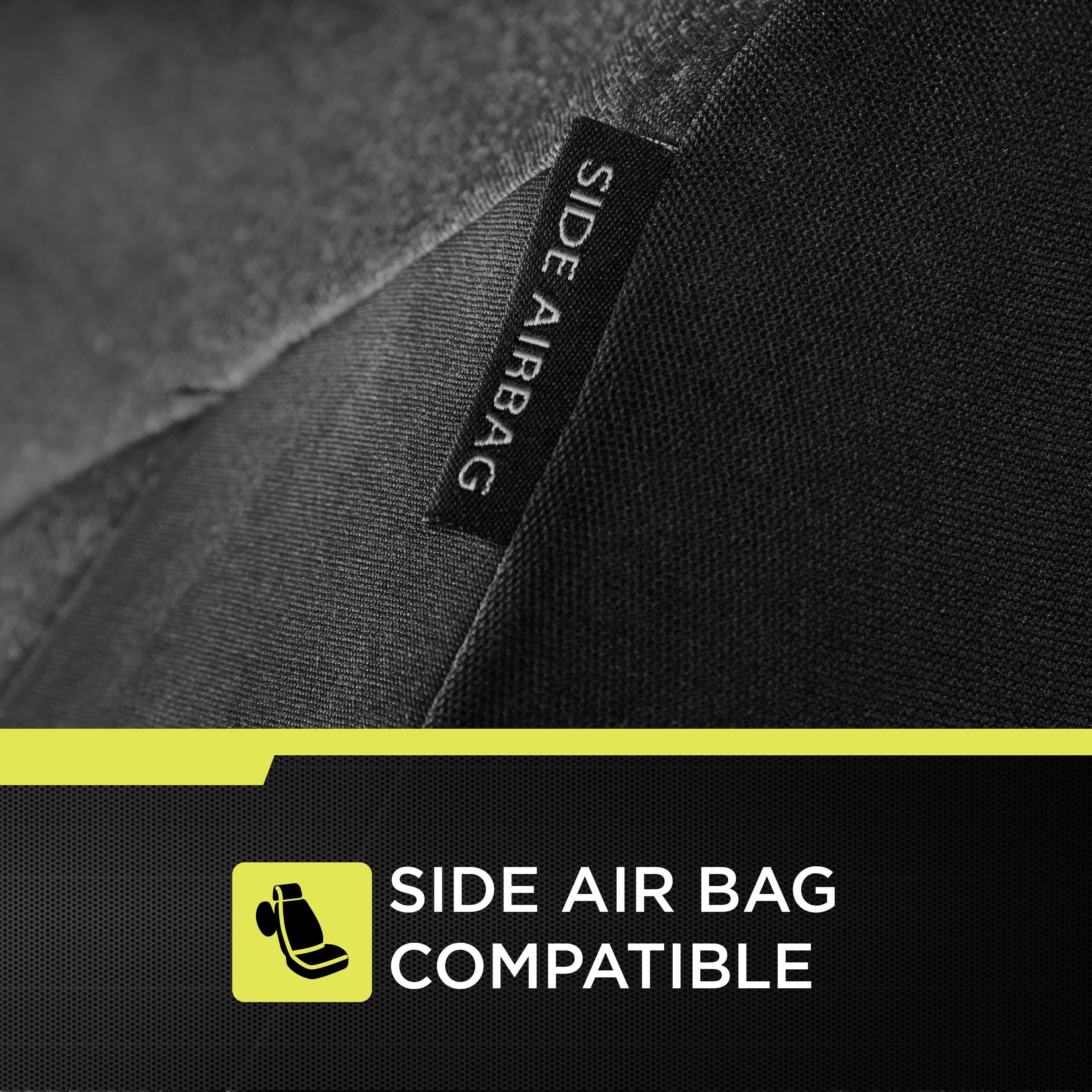 Auto Drive 3 Piece Wetsuit Seat Covers Black and Gray, Universal Fit, SC534004