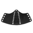 thumbnail image 2 of Pulsera de cuero unisex con cordones para ejercicio, estilo punk Negro, 2 of 6