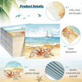 thumbnail image 3 of 100 servilletas de papel desechables de 3 capas para invitados de playa náutica, 3 of 5