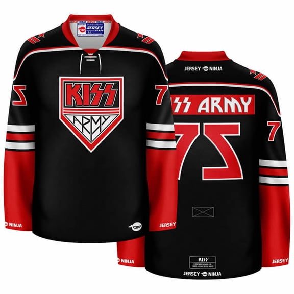KISS Army Red/Black Hockey Jersey