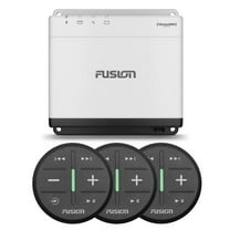 Garmin Fusion MS-WB675 Marine Hideaway Stereo with Digital Signal Processing (DSP) with Three ARX70B Wireless Remote, Black