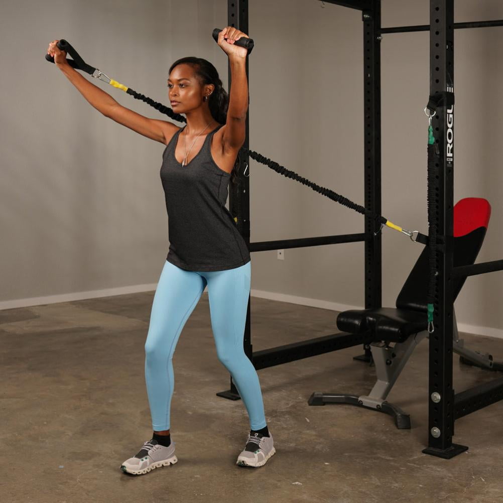 Iron Neck Dynamic Resistance Band with 10lb Max Resistance | Train, Workout, or Rehab Training Band Stretches from 3 to 9 ft | Cloth Wrapped with Stainless Steel Carabineers