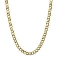 thumbnail image 1 of 14K Yellow Gold 8.0mm Semi-Solid Curb Link Chain 20 Inch, 1 of 5
