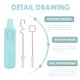 thumbnail image 4 of 1 Set Electric Gouache Pints ​​Mezclador Pigment Agitator Herramientas de mezcla de color, 4 of 7