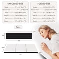 thumbnail image 3 of CL.HPAHKL 3 Inch Tri-fold Memory Foam Mattress, Non-Slip Bottom Floor Mattress, Foldable Mattress Topper with Washable Cover for RV, Camping, Travel, CertiPUR-US Certified (75" x 38" x 3", Twin）, 3 of 7