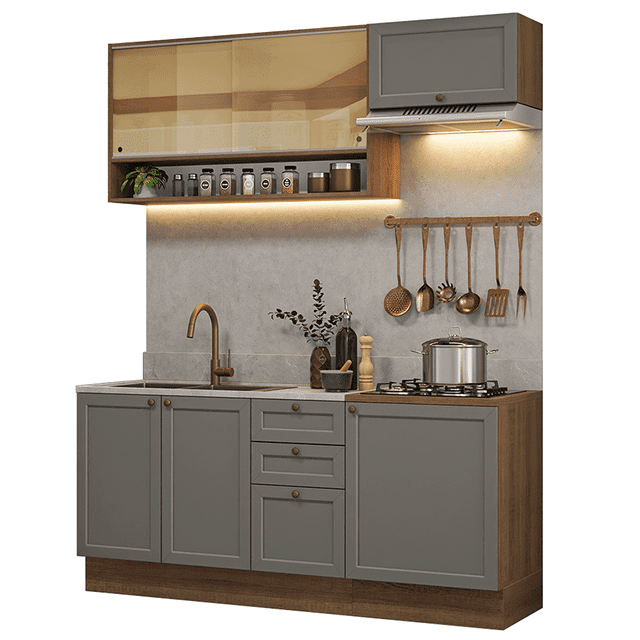 Cocina Integral Completa Modular Madesa Vik 180cm MG 05