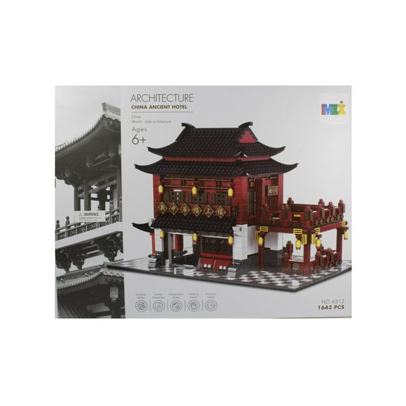 CHINA ANCIENT HOTEL BUILDING BLOCK SET 1643 PCS