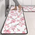 thumbnail image 2 of Kitchen Rugs Sets Of 2,Pioneer Flower Floral Print Pattern Anti Fatigue Kitchen Mat Rugs Non Slip Washable,Decorative Kitchen Floor Mats for Kitchen,Sink,Laundry,17"x47"+17"x47", 2 of 5