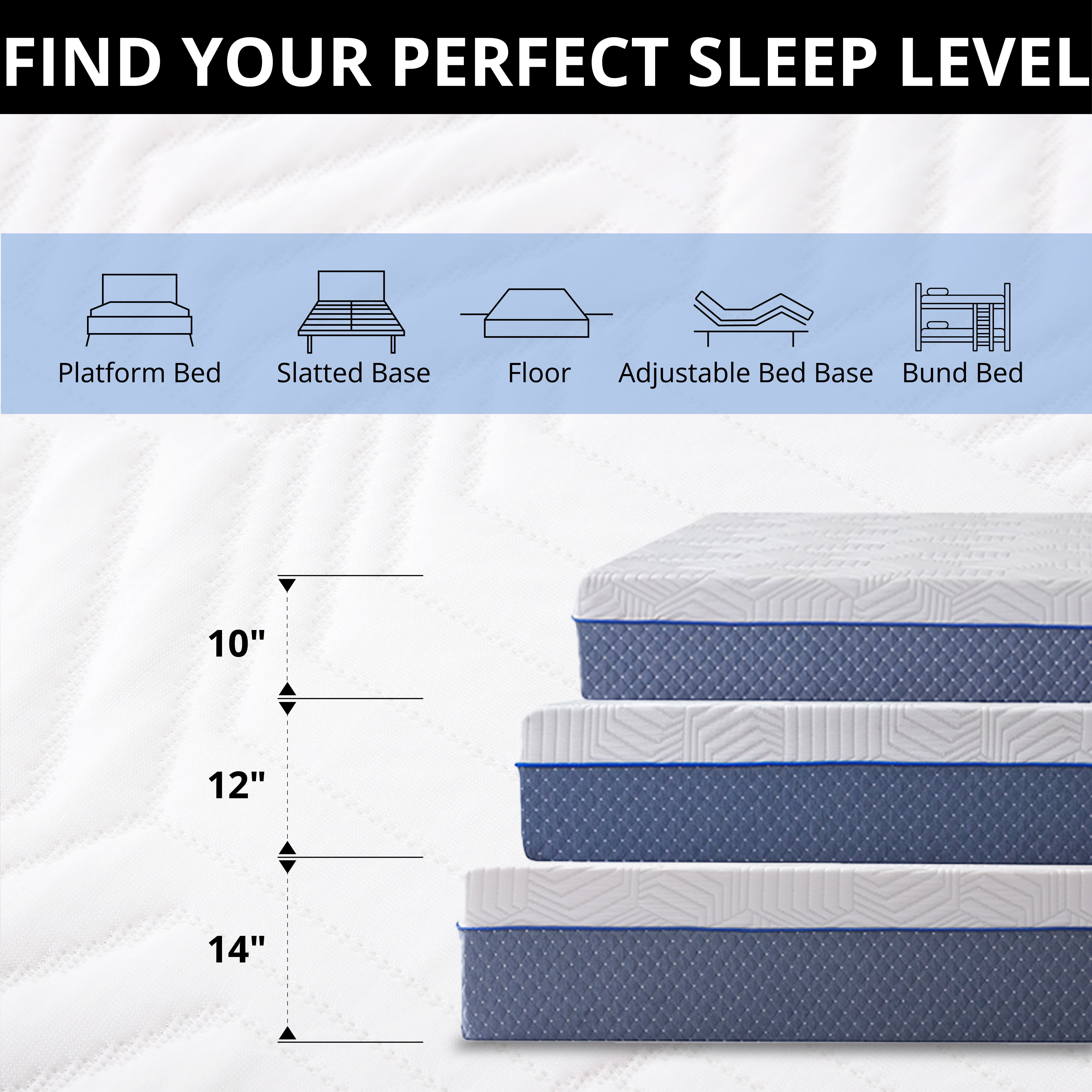 TechForma 14" Twin Gel Memory Foam Mattress, 14 inch Bed in a Box, Firm Support, Extra Thick Cooling Gel Layer, Pressure Relief, Motion Isolating, CertiPUR-US Certified