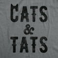 thumbnail image 2 of Mens Cats and Tats T shirt Funny Tatoo Graphic Cat Dad Saying Hilarious Graphic Tees, 2 of 9