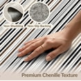 thumbnail image 6 of ODIKA Farmhouse With Bold Ticking Bands And Tonal Edge Trim Striped Flowing Dynamic Stain Resistant Flatwoven for Entryway, Kitchen, Mudroom, 6 of 7