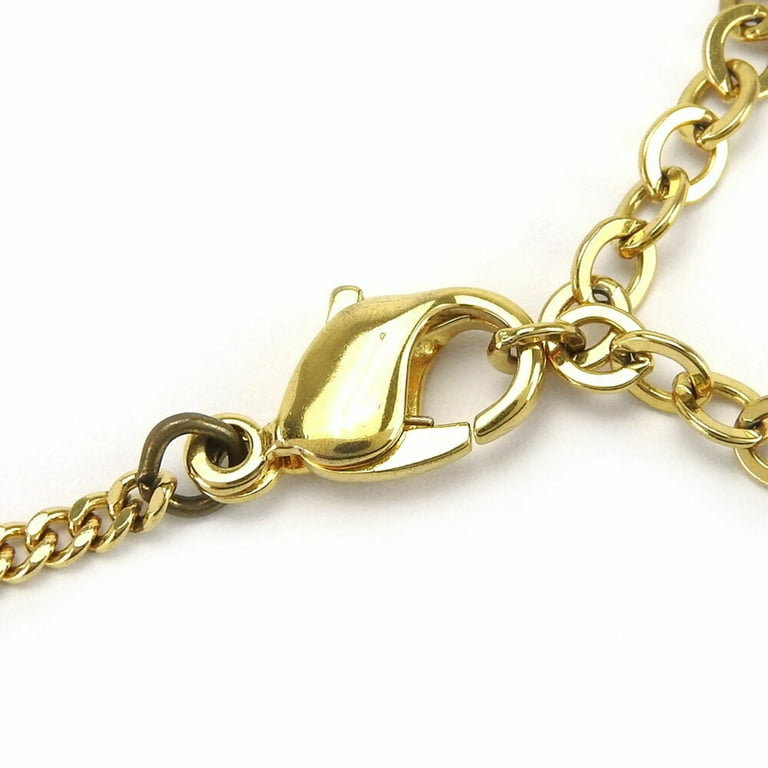 極美品 Dior trotter plate gold necklace Christian Dior Trotter Plate Necklace | eLADY Globazone
