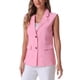 thumbnail image 4 of CHALECO SIN MANGAS INSPIRE CHIC para Mujer, Traje de Oficina Casual, Talla XS, Color Rosa, 4 of 5
