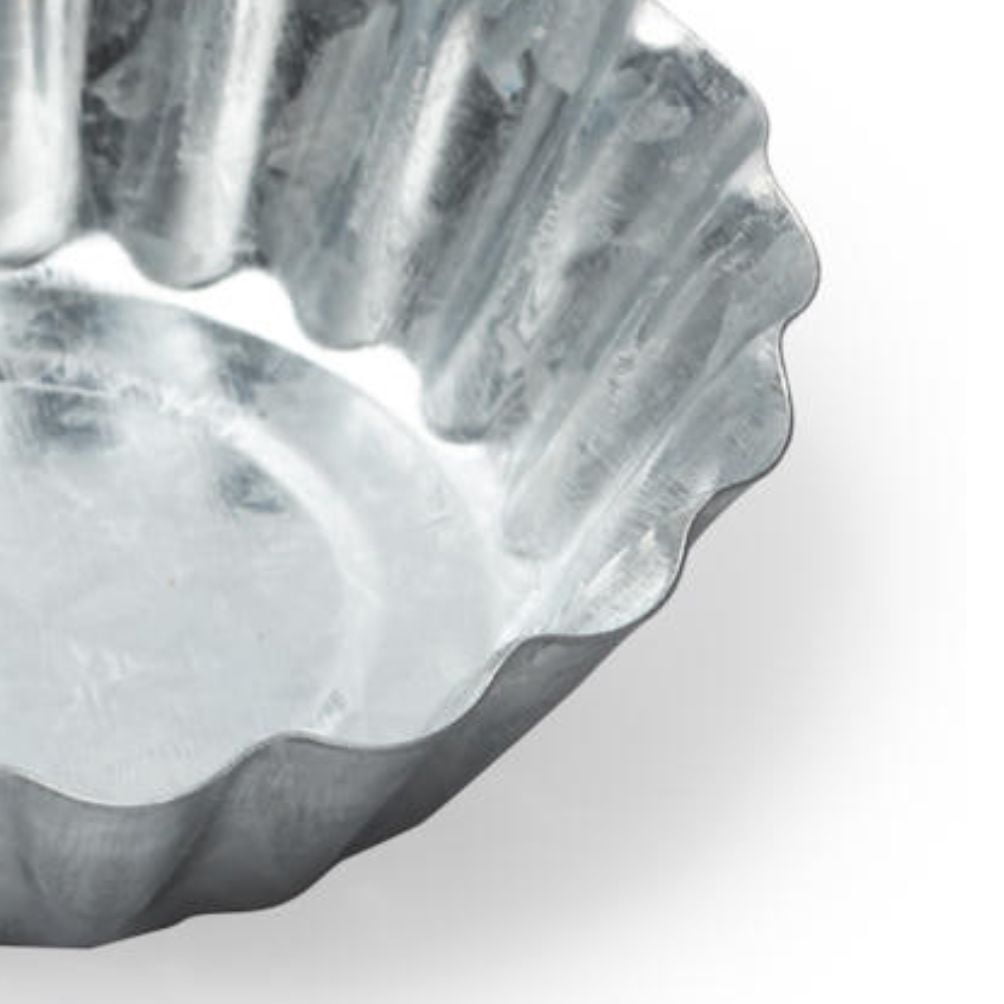 12pc Galvanized Primitive Tart Candle Mold Set - for Rustic Decor - Factory Direct Craft