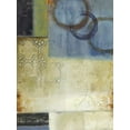 thumbnail image 2 of PI Studio 15x18 Gold Ornate Wood Framed with Double Matting Museum Art Print Titled - Composition in Blue I, 2 of 4