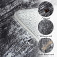thumbnail image 4 of Washable Runner Rug 8x10 Christmas Runner for Hallway Non Slip Bath Mat Low Pile Kitchen Carpet Non Shedding Modern Border Runner for Bedside Laundry Entrance Hall, Grey, 4 of 6