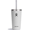 thumbnail image 1 of Hydro Flask Gobelet en Acier Inoxydable Tout Autour 20 Oz avec Paille Flexible Résistante aux Fuites et Couvercle à Pression, Blanc, 1 of 7