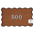 thumbnail image 3 of My Texas House Halloween Multicolor Scallop Boo Outdoor Coir Doormat, 18" x 30", 3 of 6